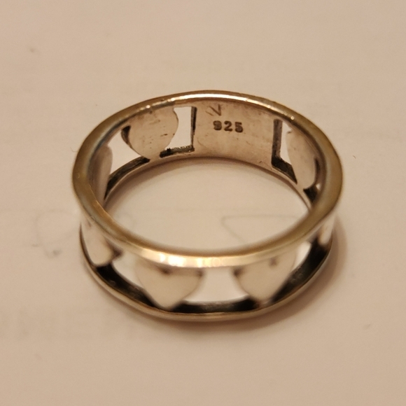 90s silver heart ring - Picture 5 of 8